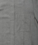 seya. "RIVERMAN OVERSHIRT/KERSEY CHAMBRAY LINEN"