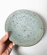 Kinjo Hirotake "Ash Glazed Rimmed Plate"
