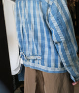 A.PRESSE 2026 Style1 "No.213 Indigo Palaka Denim Jacket"