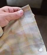 YOKE 26SS "Printed Plaid Cotton Twill Shirt"