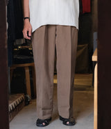 A.PRESSE 2026 Style1 "Linen Rayon Wide Trousers"