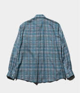 YOKE 26SS "Printed Plaid Cotton Twill Shirt"