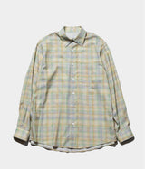 YOKE 26SS "Printed Plaid Cotton Twill Shirt"