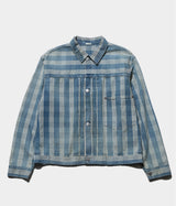 A.PRESSE 2026 Style1 "No.213 Indigo Palaka Denim Jacket"