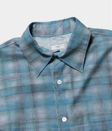 YOKE 26SS "Printed Plaid Cotton Twill Shirt"