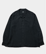 A.PRESSE 2026 Style1 "Vintage Silk Linen Open Collar Shirt"