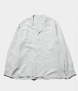 A.PRESSE 2026 Style1 "Vintage Silk Linen Open Collar Shirt"