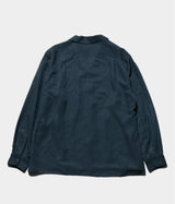 A.PRESSE 2026 Style1 "Vintage Silk Linen Open Collar Shirt"