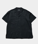 A.PRESSE 2026 Style1 "Vintage Silk Linen S/S Open Collar Shirt"