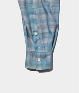 YOKE 26SS "Printed Plaid Cotton Twill Shirt"