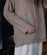 STILL BY HAND "SH05262" Open collar shirt