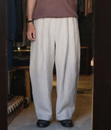 STILL BY HAND "PT08262" Linen wide pants