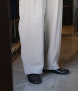 STILL BY HAND "PT08262" Linen wide pants