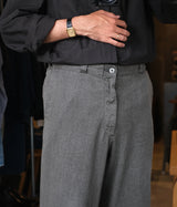 A.PRESSE 2026 Style1 "Vintage Black Chambray Work Pants"