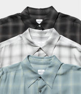 YOKE 26SS "OMBRE PLAID REGULAR COLLAR SHIRT"