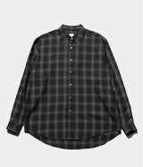 YOKE 26SS "OMBRE PLAID REGULAR COLLAR SHIRT"