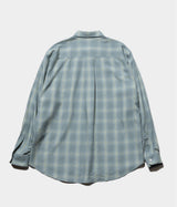 YOKE 26SS "OMBRE PLAID REGULAR COLLAR SHIRT"