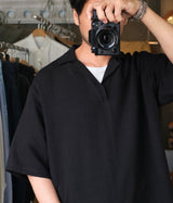 YOKE 26SS "LINEN SKIPPER POLO SHIRT"