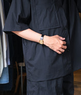 STILL BY HAND "SH02262" Nylon S/S Shirt