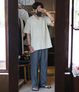 MAATEE&SONS "S/S HANDKERCHIEF SHIRTS tattersall"