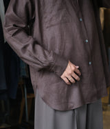 SSSTEIN 26AW "LIGHT LINEN OVERSIZED LS SHIRT"
