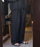 SSSTEIN 26AW "SILK LINEN TWILL WIDE EASY TROUSERS"