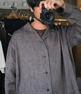 seya. "VOYAGE OVERSHIRT / MELON DOBBY"