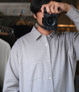 SSSTEIN 26AW "COTTON LLAMA OVERSIZED REGULAR COLLAR SHIRT"