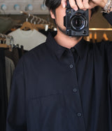 STILL BY HAND "SH04263" Cotton twill shirt jacket
