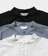 STILL BY HAND "SH03263" 가먼트 다이 밴드 칼라 셔츠