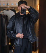 SSSTEIN 26AW "SHEEP LEATHER ZIP SHORT JACKET"