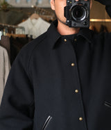 A.PRESSE 2026 Style2 "High Twist Cashmere Melton Coach Jacket"