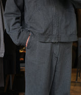 A.PRESSE 2026 Style2 "Vintage Black Chambray Work Pants"