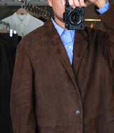 A.PRESSE 2026 Style2 "Suede Leather Tailored Jacket"