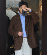A.PRESSE 2026 Style2 "Suede Leather Tailored Jacket"