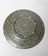 金城宙矛 "灰釉リム皿"