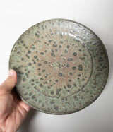 金城宙矛 "灰釉リム皿"