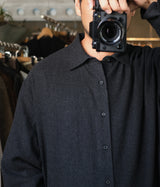 A.PRESSE 2026 Style2 "Wool Regular Collar Shirt"