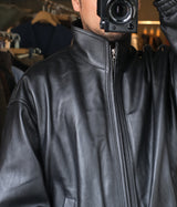 SSSTEIN 26AW "SHEEP LEATHER STAND COLLAR JACKET"