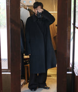 seya. "DOUBLE FACE COAT/SILK BLENDED MERINO WOOL"