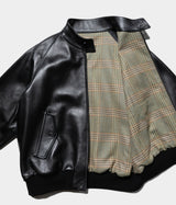A.PRESSE 2026 Style2 "Leather Harrington Jacket"