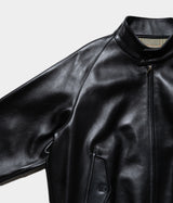 A.PRESSE 2026 Style2 "Leather Harrington Jacket"