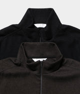 STILL BY HAND "BL04263" Cashmere mixed high neck blouson