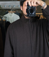 STILL BY HAND "BL04263" Cashmere mixed high neck blouson