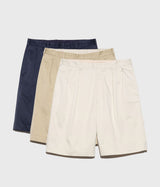 NANAMICA "Double Pleat Chino Shorts"