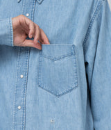 NANAMICA "Regular Collar Light Denim Shirt"