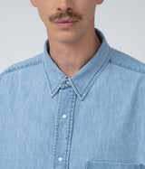 NANAMICA "Regular Collar Light Denim Shirt"