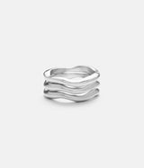 【在庫有/問合せ商品】JILL PLATNER "wavy stack set of 3 ring"
