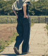 A.PRESSE "Military Denim Trousers"