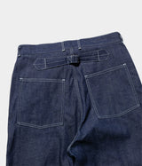 A.PRESSE "Military Denim Trousers"